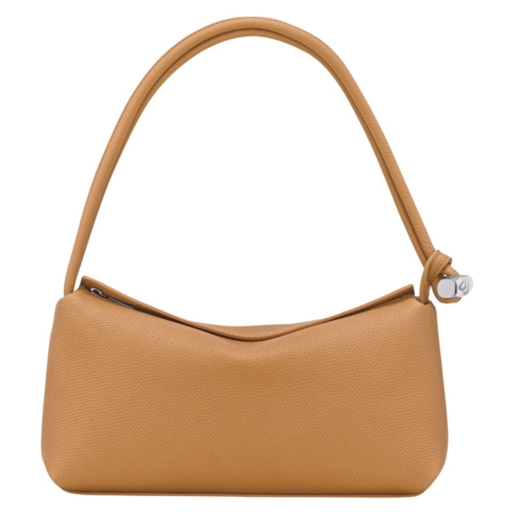 NWOT Longchamp Le Roseau M Leather Shoulder Bag in Walnut Brown